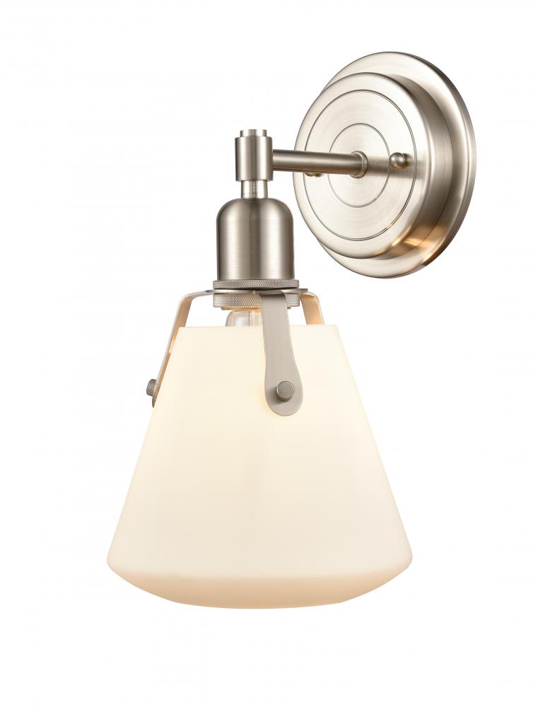 Luna - 1 Light - 7 inch - Satin Nickel - Bath Vanity Light