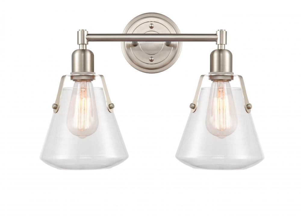 Luna - 2 Light - 18 inch - Satin Nickel - Bath Vanity Light