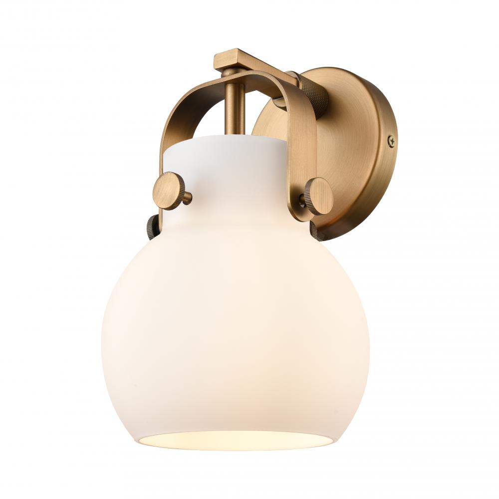 Pilaster II Sphere - 1 Light - 7 inch - Brushed Brass - Sconce