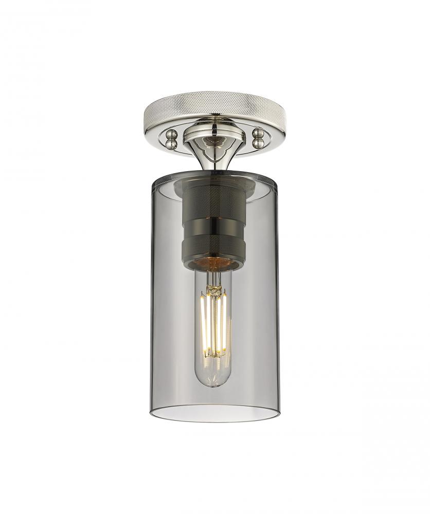 Crown Point - 1 Light - 5 inch - Polished Nickel - Flush Mount