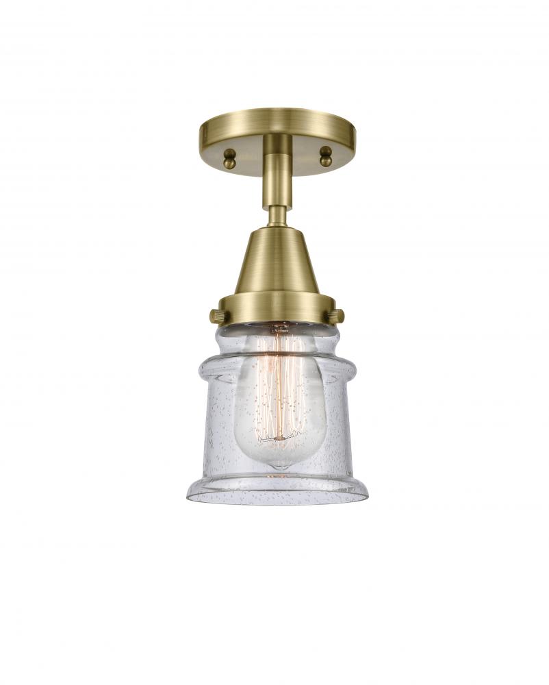 Canton - 1 Light - 6 inch - Antique Brass - Flush Mount