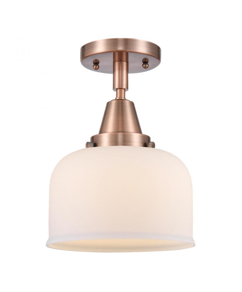 Bell - 1 Light - 8 inch - Antique Copper - Flush Mount