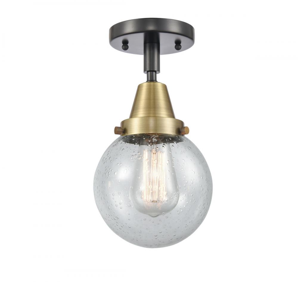 Beacon - 1 Light - 6 inch - Black Antique Brass - Flush Mount