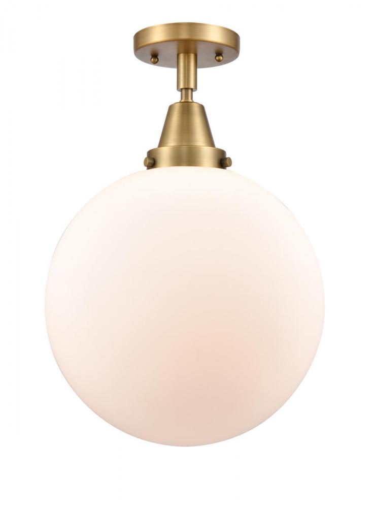 Beacon - 1 Light - 12 inch - Brushed Brass - Flush Mount