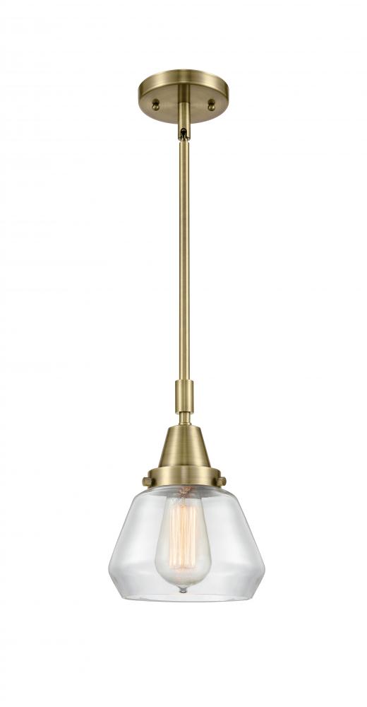 Fulton - 1 Light - 7 inch - Antique Brass - Mini Pendant