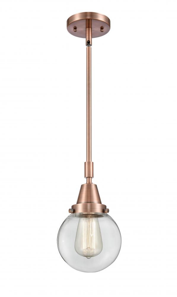 Beacon - 1 Light - 6 inch - Antique Copper - Mini Pendant