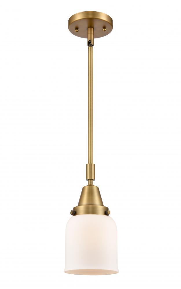 Bell - 1 Light - 5 inch - Brushed Brass - Mini Pendant