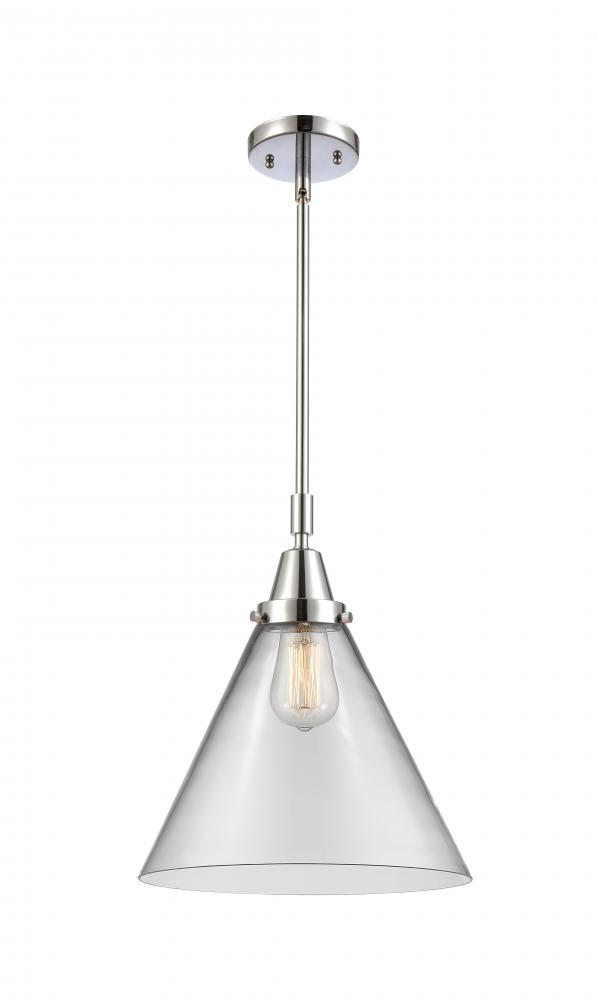 Cone - 1 Light - 12 inch - Polished Chrome - Mini Pendant