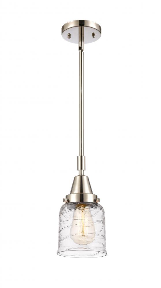 Bell - 1 Light - 5 inch - Polished Nickel - Mini Pendant