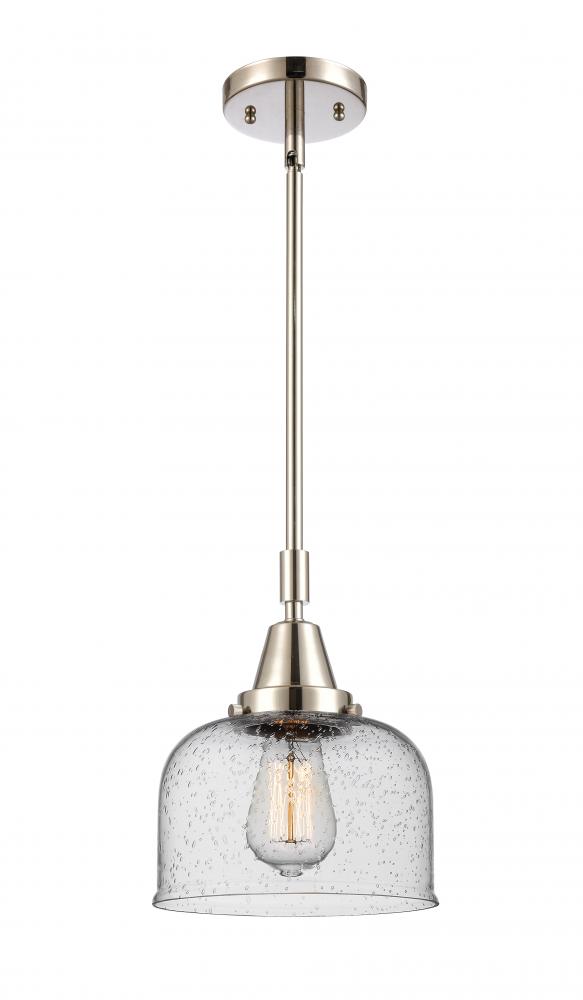 Bell - 1 Light - 8 inch - Polished Nickel - Mini Pendant