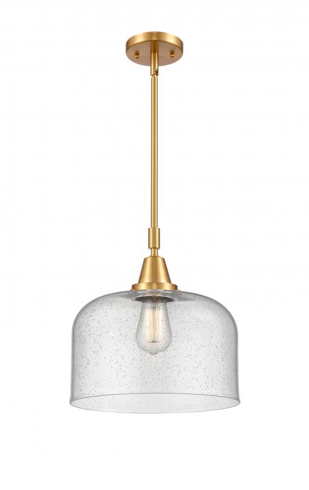 Bell - 1 Light - 12 inch - Satin Gold - Mini Pendant