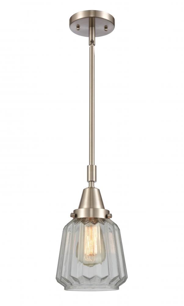 Chatham - 1 Light - 7 inch - Brushed Satin Nickel - Mini Pendant