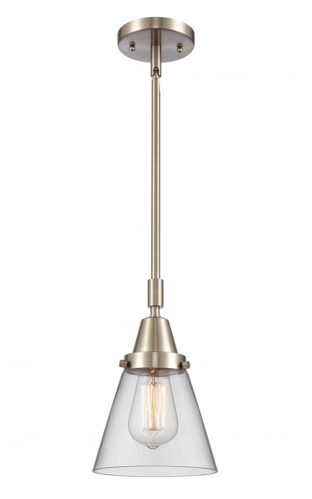 Cone - 1 Light - 6 inch - Brushed Satin Nickel - Mini Pendant