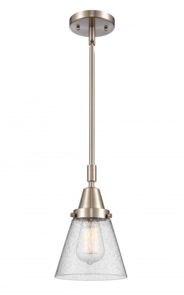 Cone - 1 Light - 6 inch - Brushed Satin Nickel - Mini Pendant