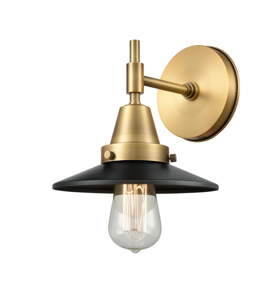 Railroad - 1 Light - 8 inch - Brushed Brass - Sconce