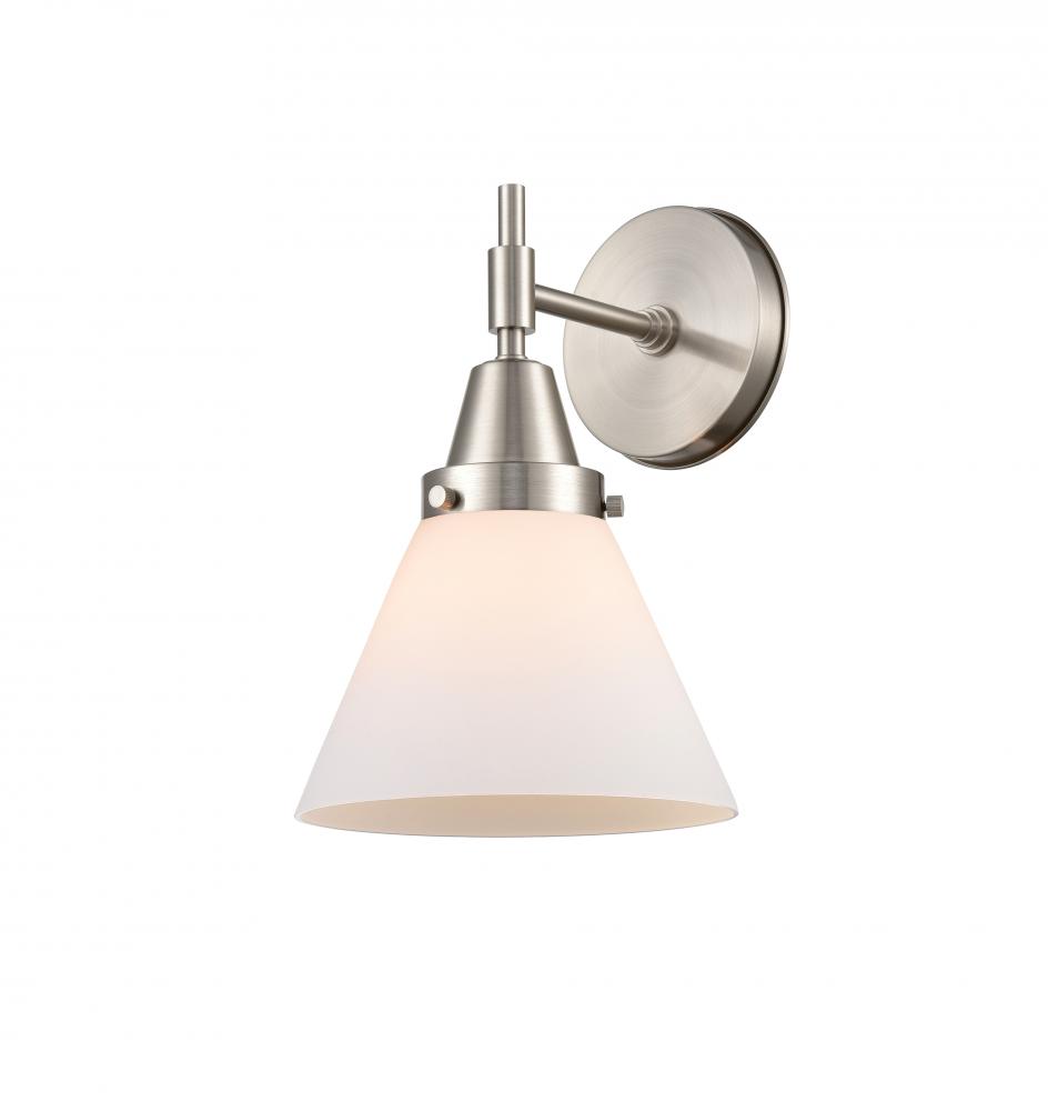 Cone - 1 Light - 8 inch - Satin Nickel - Sconce