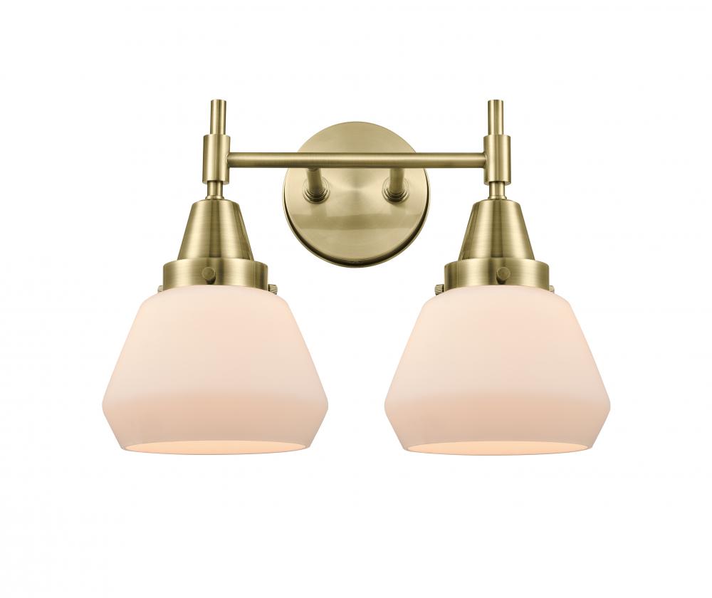 Fulton - 2 Light - 16 inch - Antique Brass - Bath Vanity Light