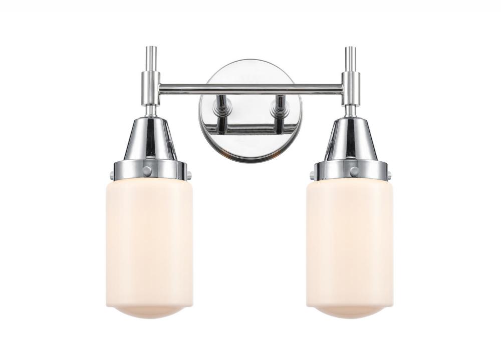 Dover - 2 Light - 14 inch - Polished Chrome - Bath Vanity Light