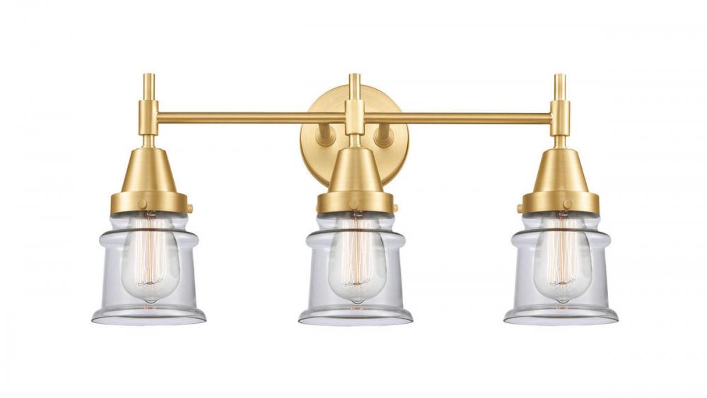 Canton - 3 Light - 23 inch - Satin Gold - Bath Vanity Light