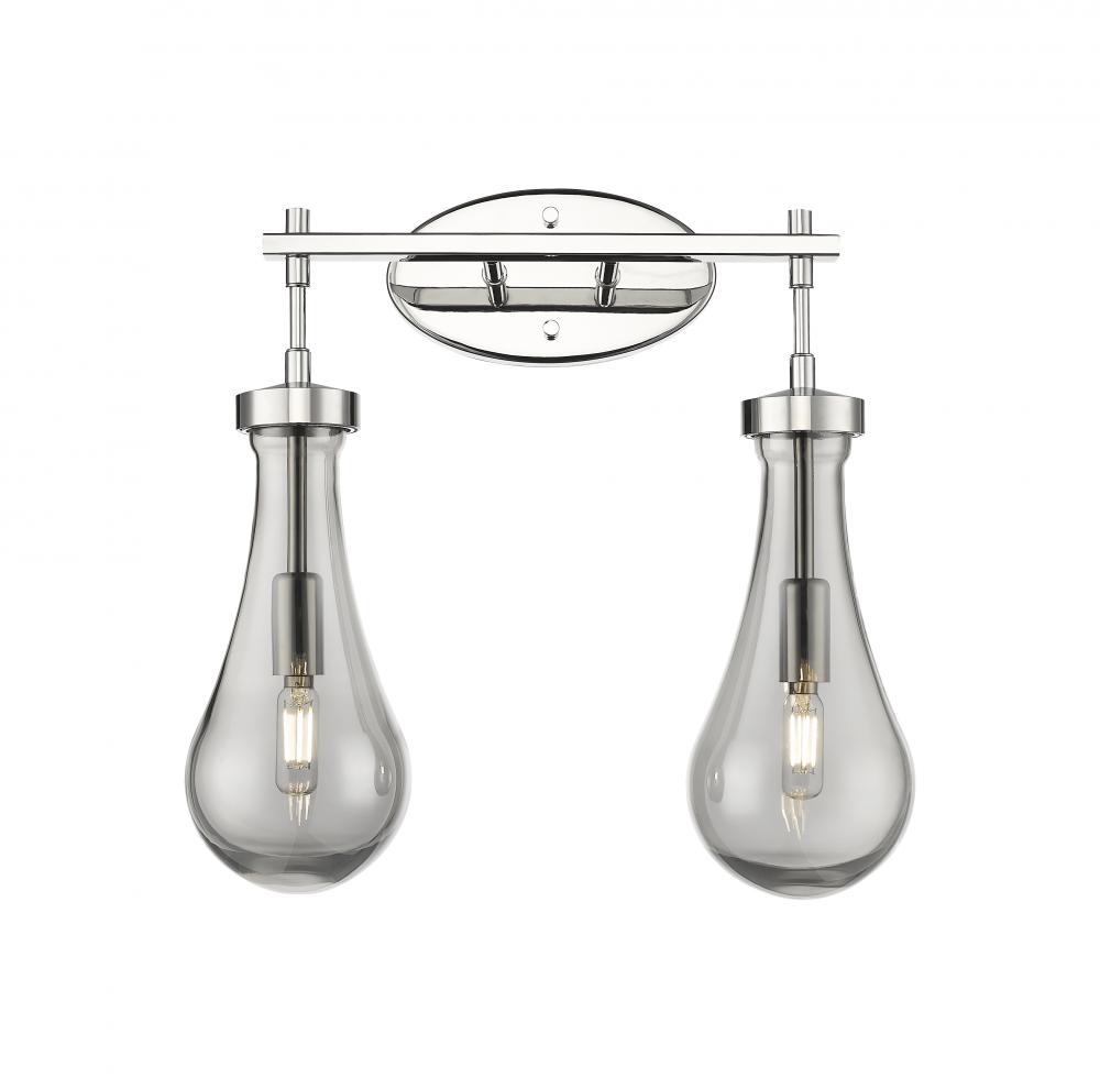 Owego - 2 Light - 17 inch - Polished Nickel - Bath Vanity Light