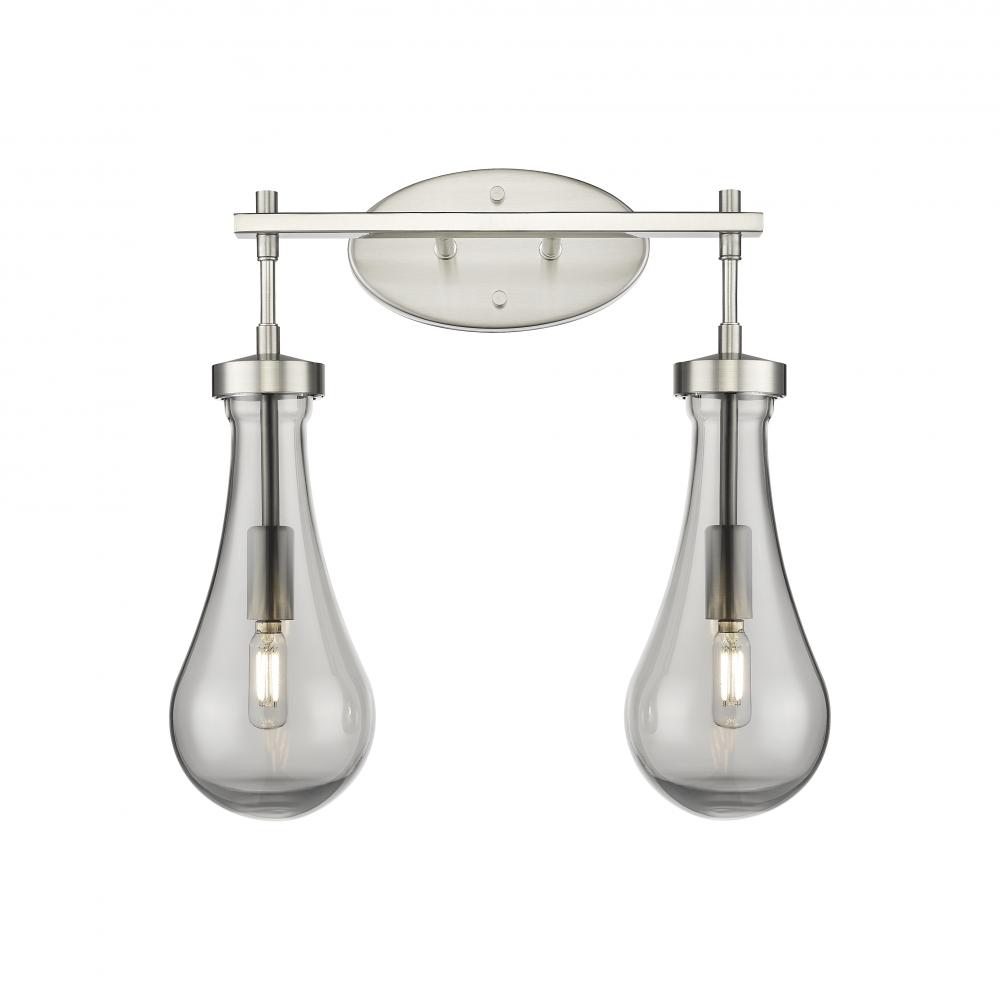 Owego - 2 Light - 17 inch - Satin Nickel - Bath Vanity Light