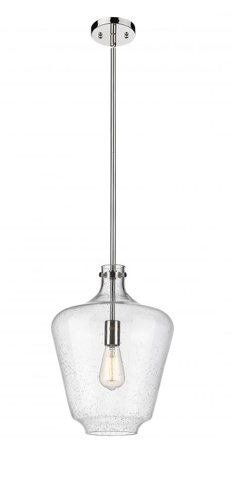 Norwalk - 1 Light - 12 inch - Polished Nickel - Stem hung - Mini Pendant