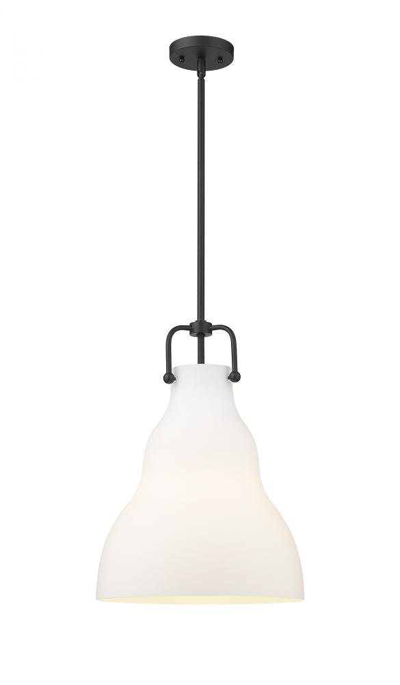 Haverhill - 1 Light - 14 inch - Matte Black - Stem hung - Pendant