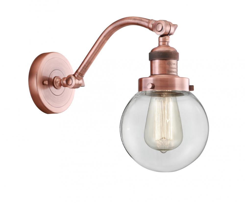 Beacon - 1 Light - 6 inch - Antique Copper - Sconce