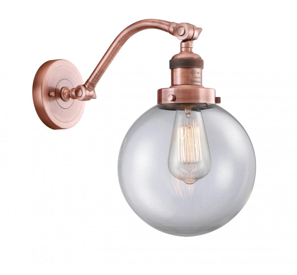 Beacon - 1 Light - 8 inch - Antique Copper - Sconce