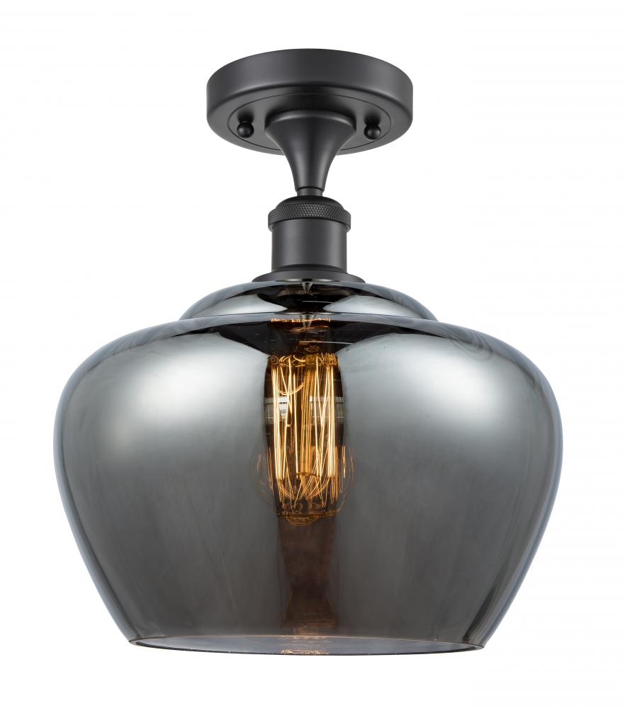 Fenton - 1 Light - 11 inch - Matte Black - Semi-Flush Mount