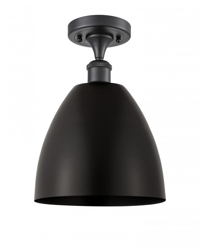 Bristol - 1 Light - 9 inch - Matte Black - Semi-Flush Mount