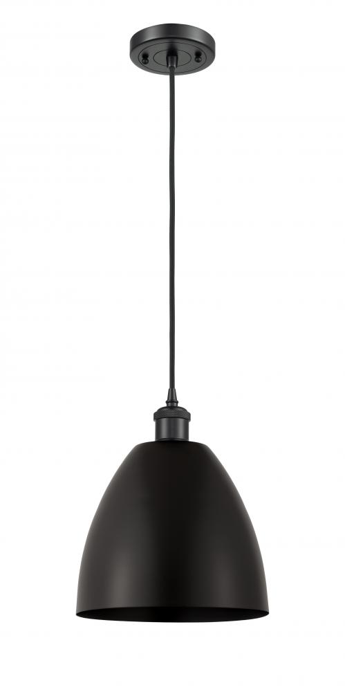 Bristol - 1 Light - 9 inch - Matte Black - Cord hung - Mini Pendant