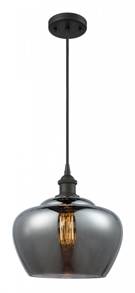 Fenton - 1 Light - 11 inch - Oil Rubbed Bronze - Cord hung - Mini Pendant