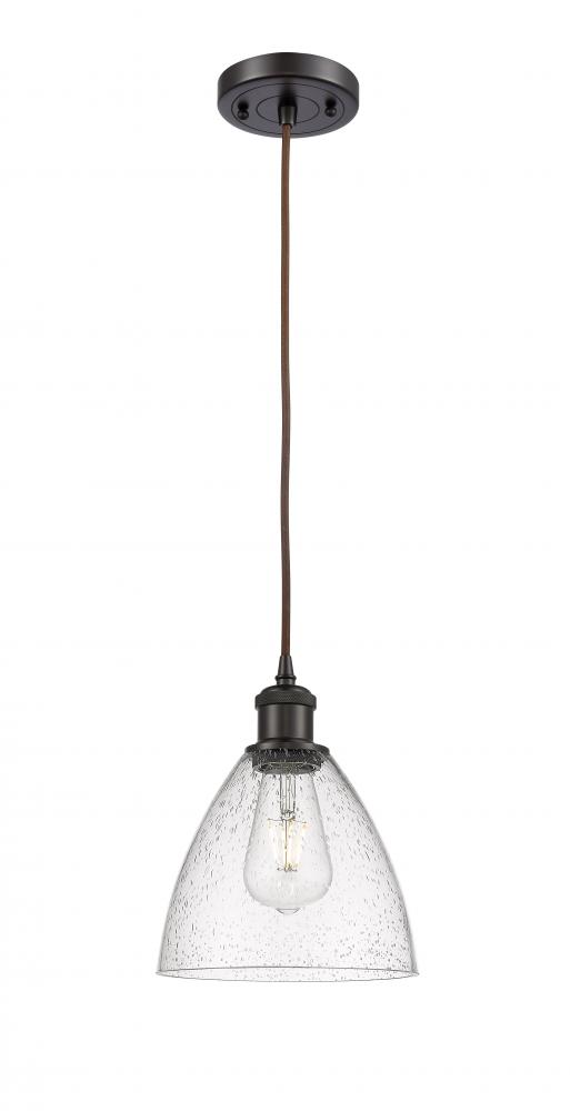 Bristol - 1 Light - 8 inch - Oil Rubbed Bronze - Cord hung - Mini Pendant