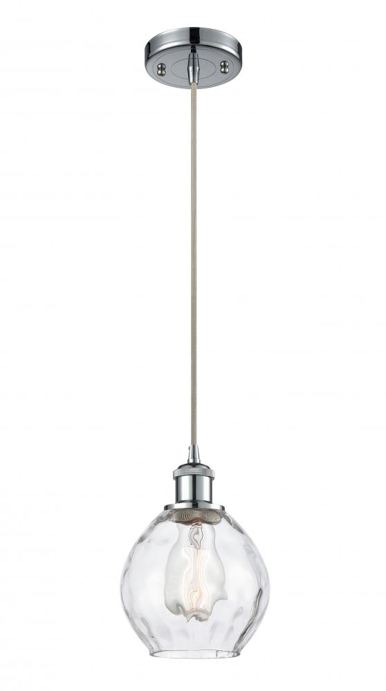 Waverly - 1 Light - 6 inch - Polished Chrome - Cord hung - Mini Pendant