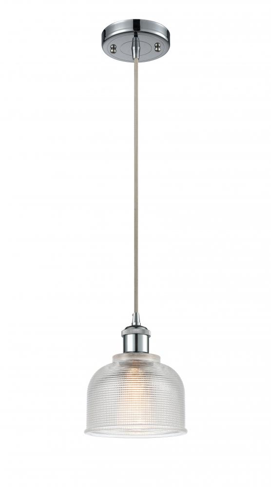 Dayton - 1 Light - 6 inch - Polished Chrome - Cord hung - Mini Pendant