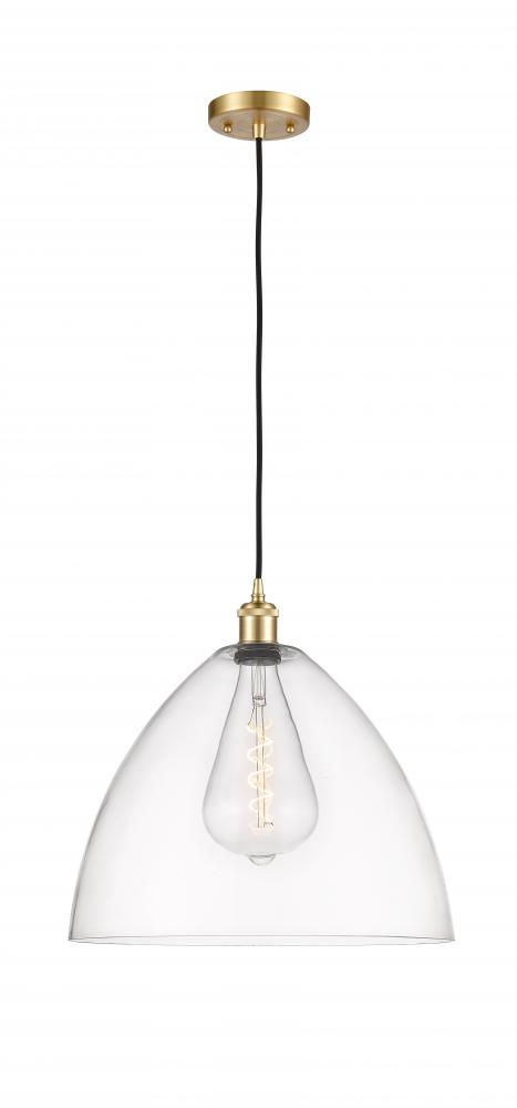 Bristol - 1 Light - 16 inch - Satin Gold - Cord hung - Pendant