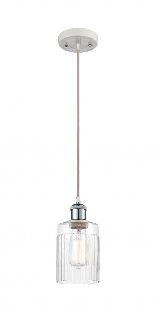 Hadley - 1 Light - 5 inch - White Polished Chrome - Cord hung - Mini Pendant