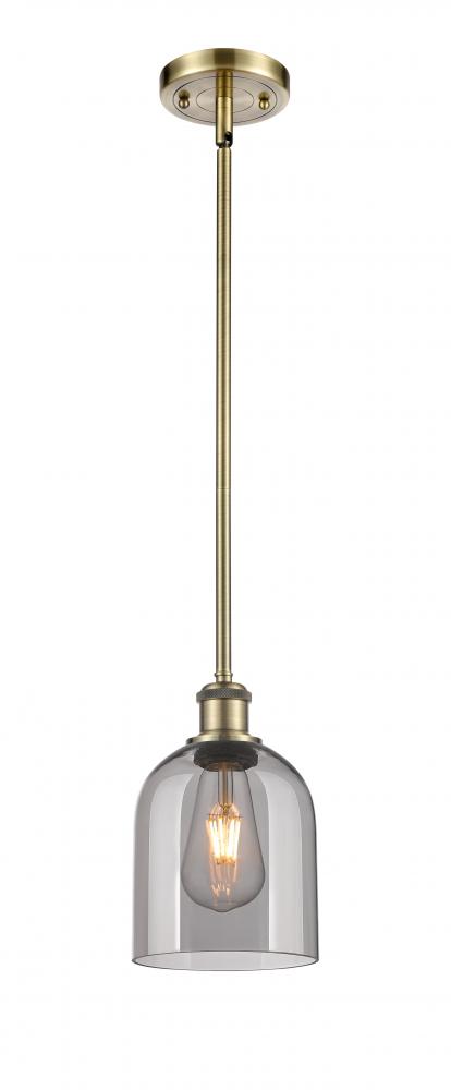 Bella - 1 Light - 6 inch - Antique Brass - Mini Pendant