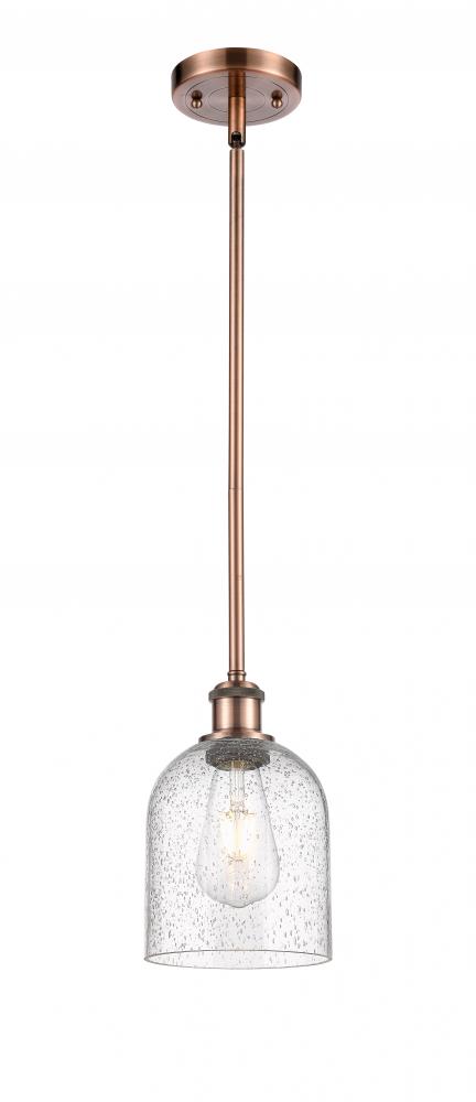 Bella - 1 Light - 6 inch - Antique Copper - Mini Pendant