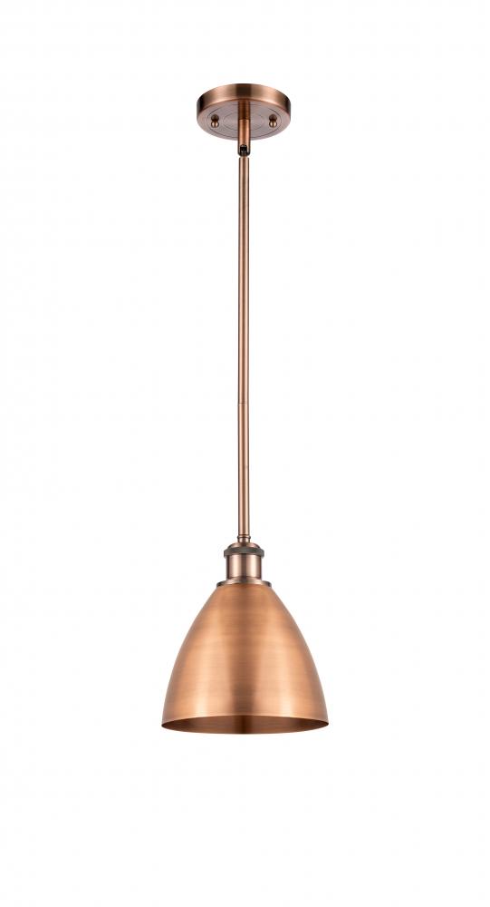 Bristol - 1 Light - 8 inch - Antique Copper - Pendant