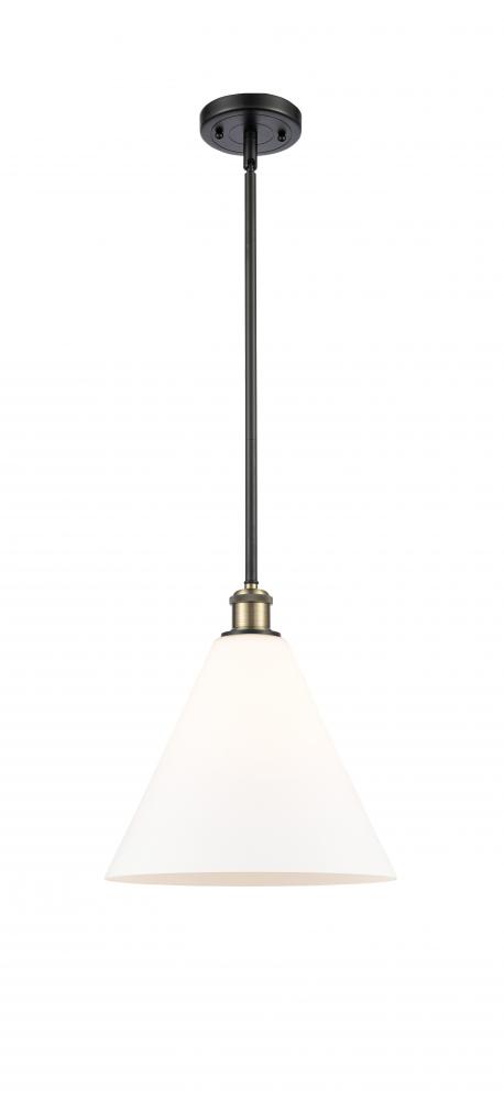 Berkshire - 1 Light - 12 inch - Black Antique Brass - Mini Pendant