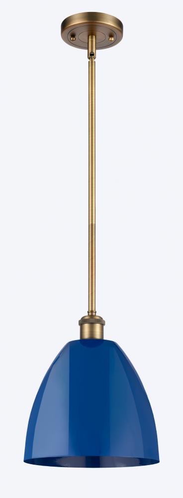 Plymouth - 1 Light - 9 inch - Brushed Brass - Pendant