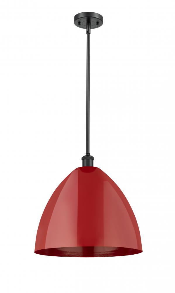 Plymouth - 1 Light - 16 inch - Matte Black - Pendant