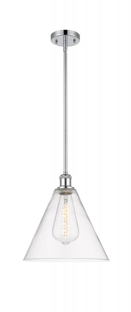 Berkshire - 1 Light - 12 inch - Polished Chrome - Mini Pendant