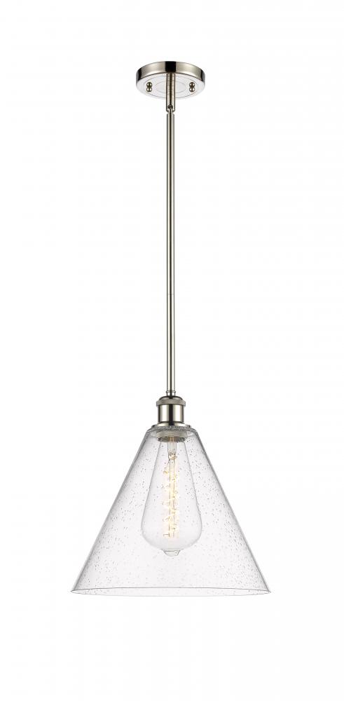 Berkshire - 1 Light - 12 inch - Polished Nickel - Mini Pendant