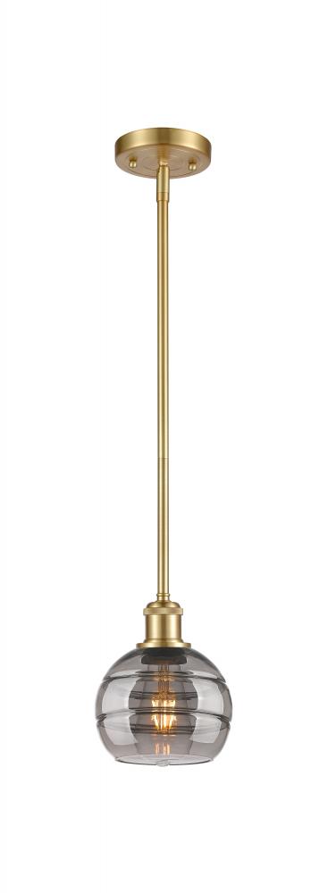 Rochester - 1 Light - 6 inch - Satin Gold - Mini Pendant