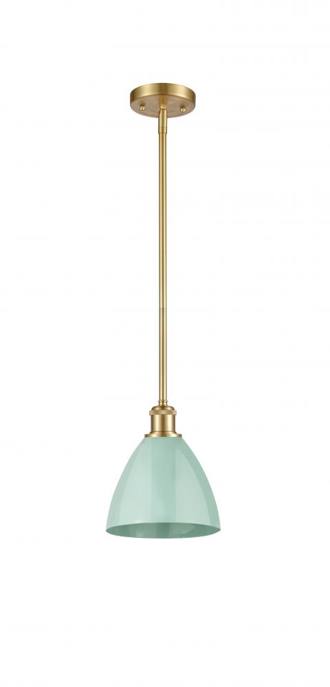 Plymouth - 1 Light - 8 inch - Satin Gold - Pendant