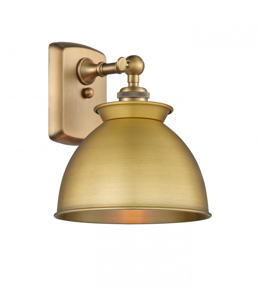 Adirondack - 1 Light - 8 inch - Brushed Brass - Sconce