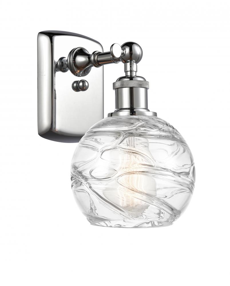 Athens Deco Swirl - 1 Light - 6 inch - Polished Chrome - Sconce